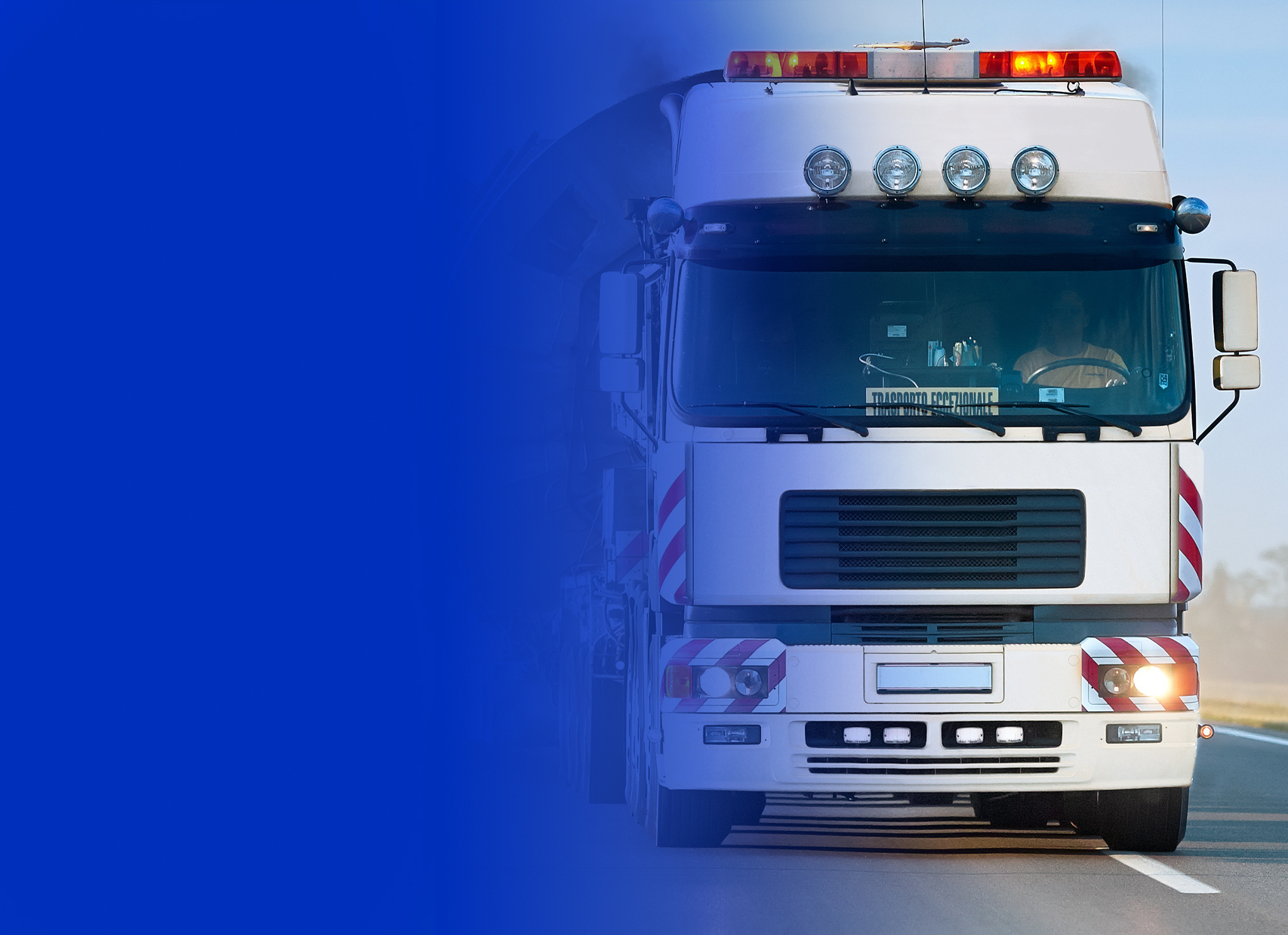 Banner: Schwerlasttransport