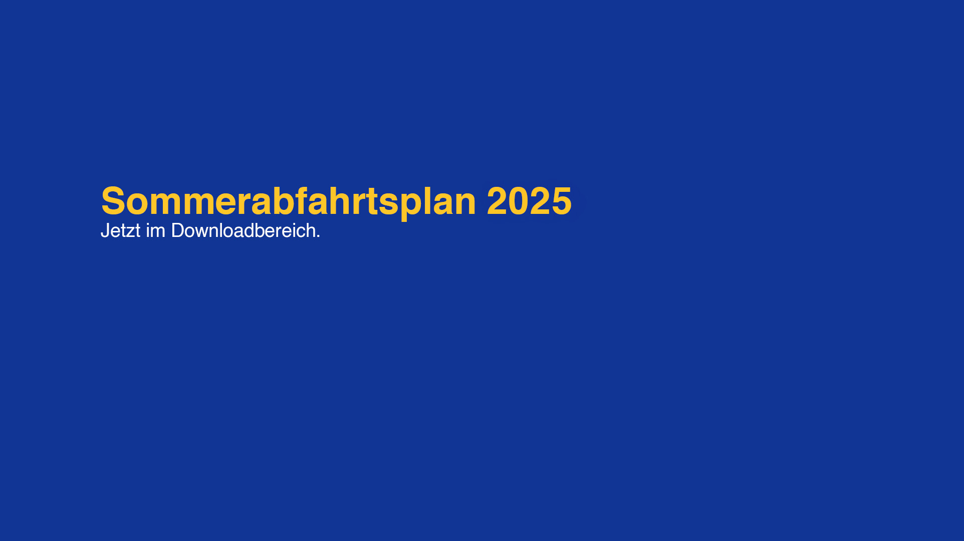 Grafik Sommerabfahrtsplan